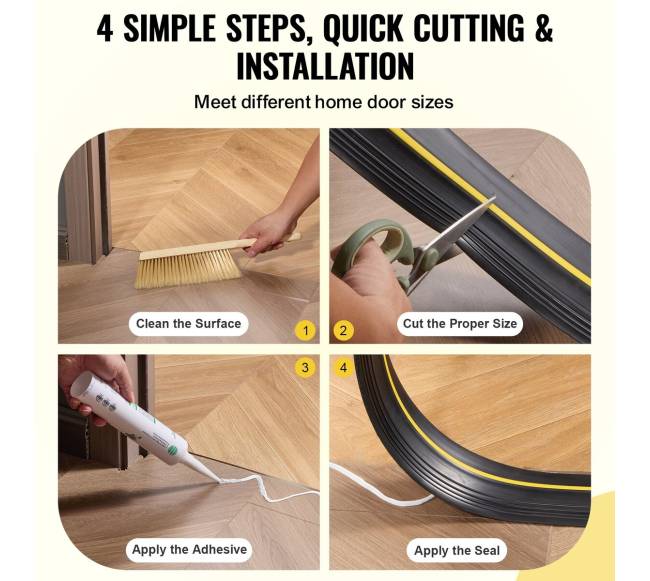 Garažo vartų slenksčio sandariklis 6 m5