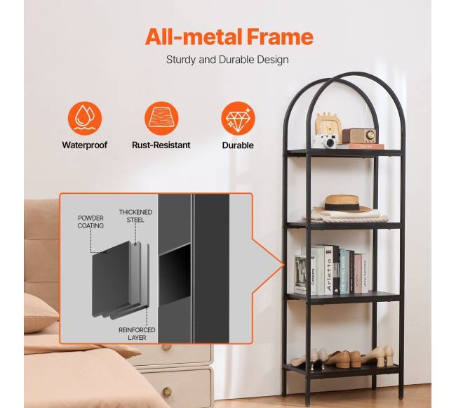 Metalinė kaimiško stiliaus knygų lentyna3