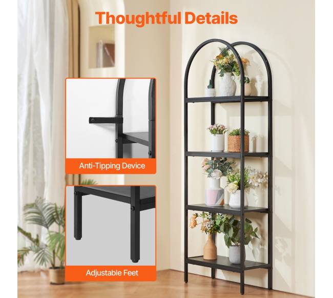 Metalinė kaimiško stiliaus knygų lentyna5