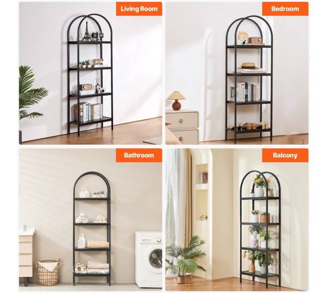 Metalinė kaimiško stiliaus knygų lentyna6