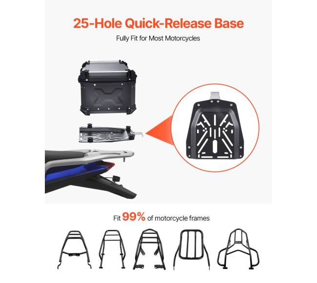 65 l motociklų bagažo dėžė4