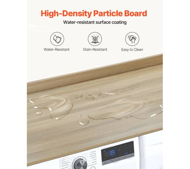 Ąžuoline skalbimo mašinų stalviršis 137x68 cm3