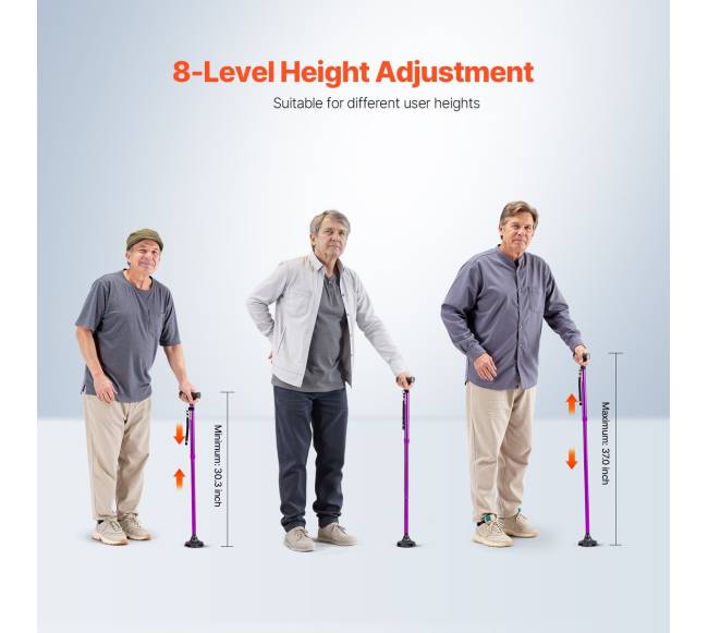 Sulankstoma vaikščiojimo lazdelė su keturių atramų pagrindu2