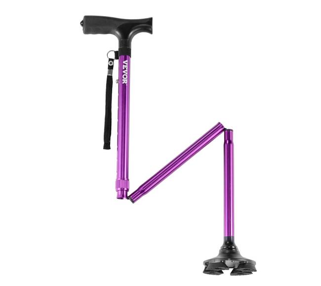 Sulankstoma vaikščiojimo lazdelė su keturių atramų pagrindu9