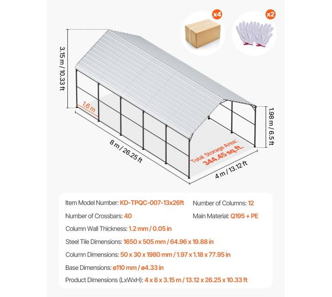 Metalinė automobilių priedanga valtims6