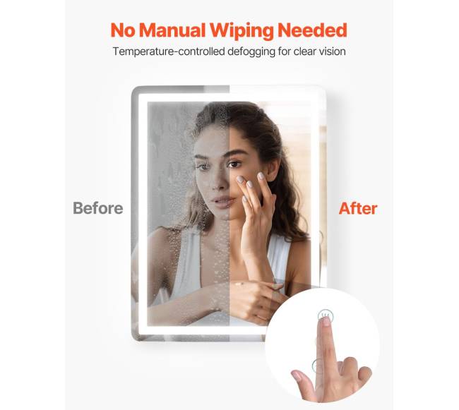 LED vonios veidrodis su 3 spalvomis ir apsauga nuo rasojimo3