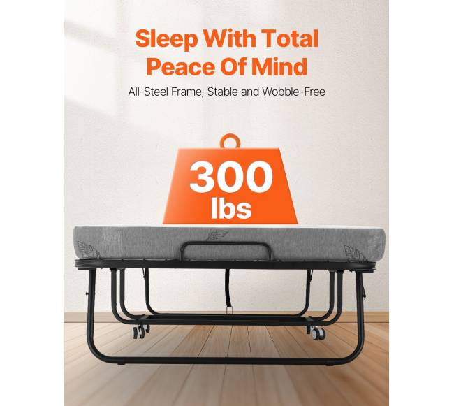 Sulankstoma lova su putų čiužiniu svečiams2