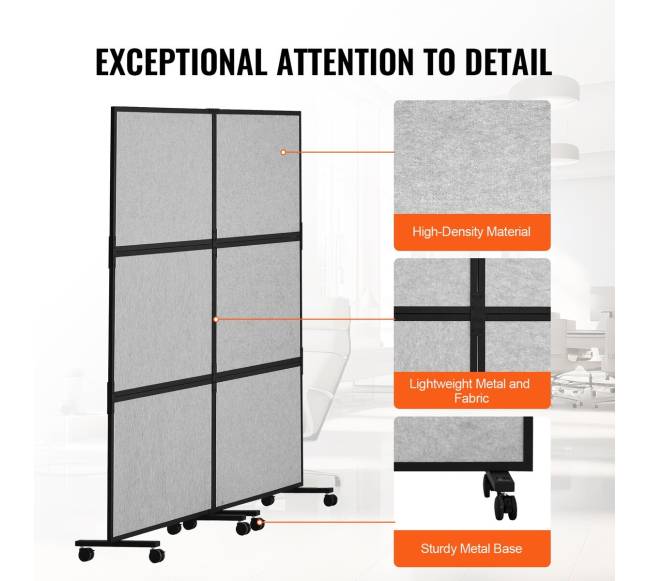 Garsą slopinanti kambario pertvara šviesiai pilka5