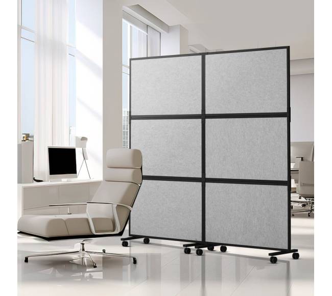 Garsą slopinanti kambario pertvara šviesiai pilka7