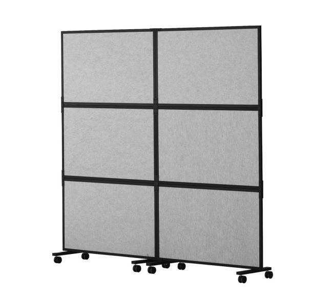 Garsą slopinanti kambario pertvara šviesiai pilka10