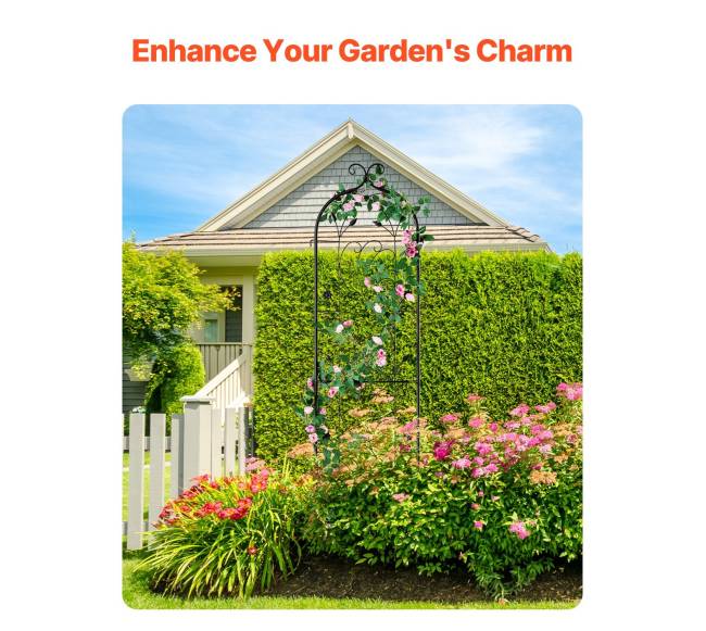 Metalinis sodo parametras vijokliniams augalams 152 x 38 cm2