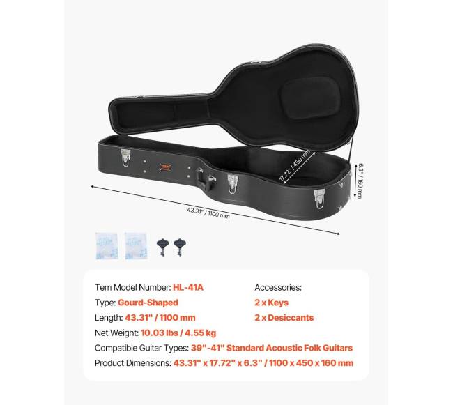 Akustinės gitaros dėklas su spyna6