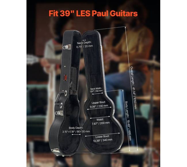 Elektrinės gitaros dėklas su užraktu1