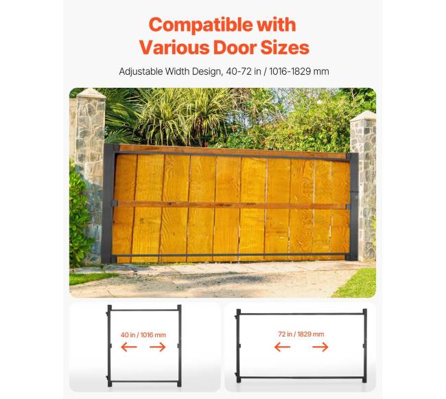 Vartų statybos priemonė, 101-183 cm pločiui4