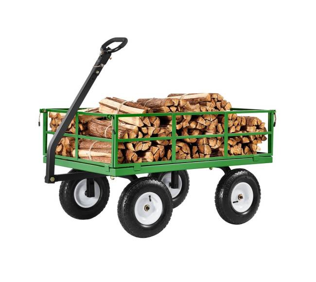 Plieninė sodo vežimėlis su 544 kg talpa0