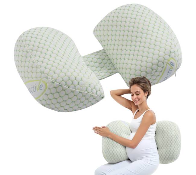 Nėštumo pagalvė W formos minkšta ir kvėpuojanti0