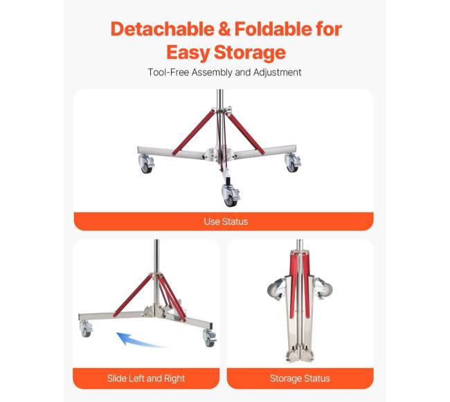 Apšvietimo stovas su ratukais iki 320 cm aukščio5