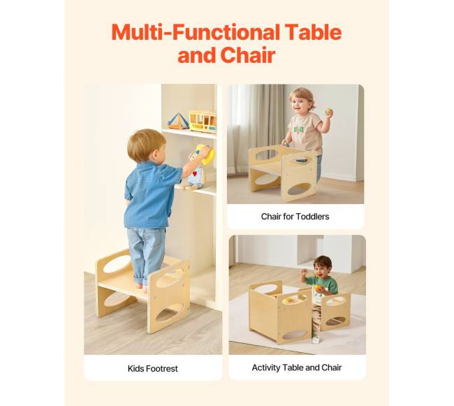 vaikiškas montessori stalas ir kėdė iš medžio5