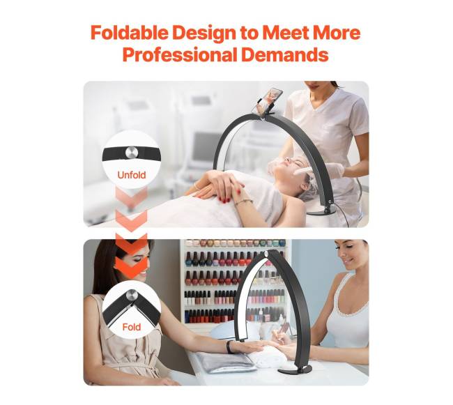 Stalinis nagų šviestuvas su telefono laikikliu2