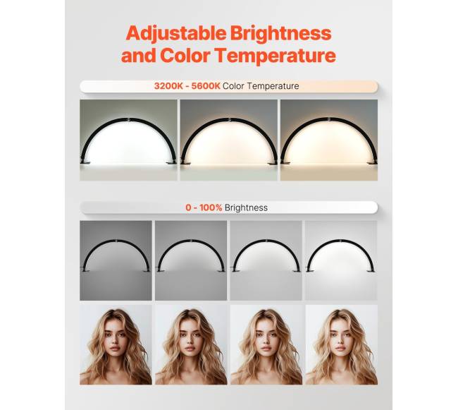 Stalinis nagų šviestuvas su telefono laikikliu3