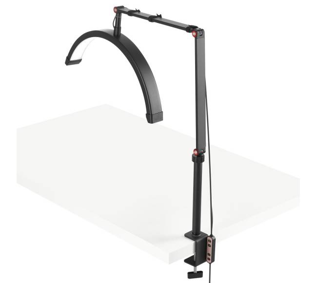 Nagų stalo lempa su laikikliu ir LED apšvietimu10