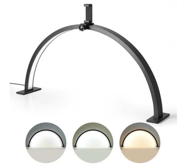 Nagų stalinis šviestuvas 30 W su telefono laikikliu0