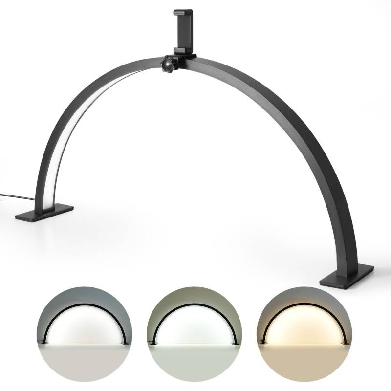 Nagų stalinis šviestuvas 30 W su telefono laikikliu0