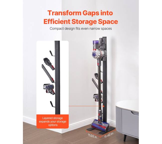 Dulkių siurblio stovas su 6 kabliukais4