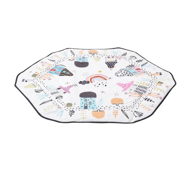 Kūdikio žaidimų kilimėlis su 6 sensoriniais žaislais9