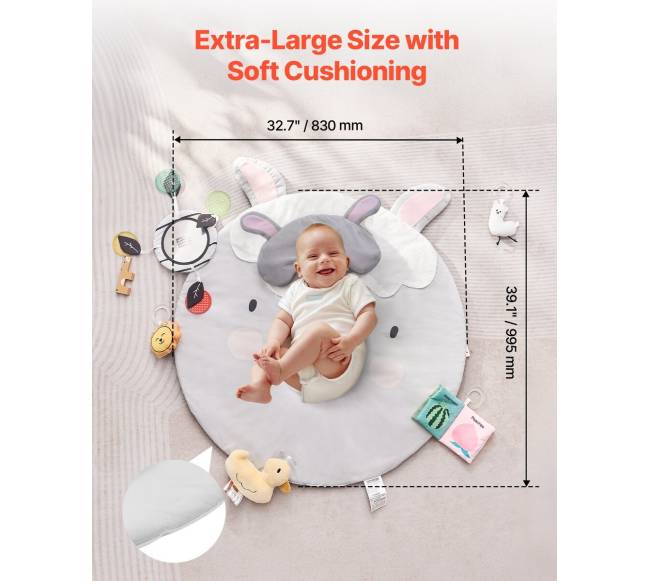 Vaikų žaidimų kilimėlis su sensoriniais žaislais3