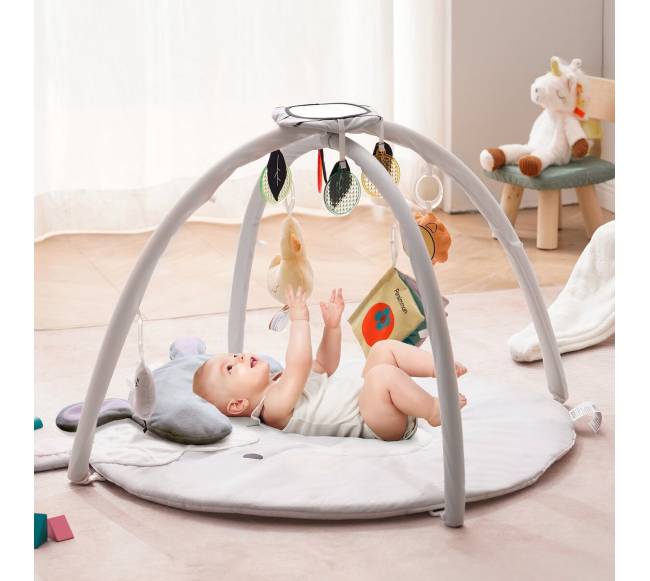 Vaikų žaidimų kilimėlis su sensoriniais žaislais7