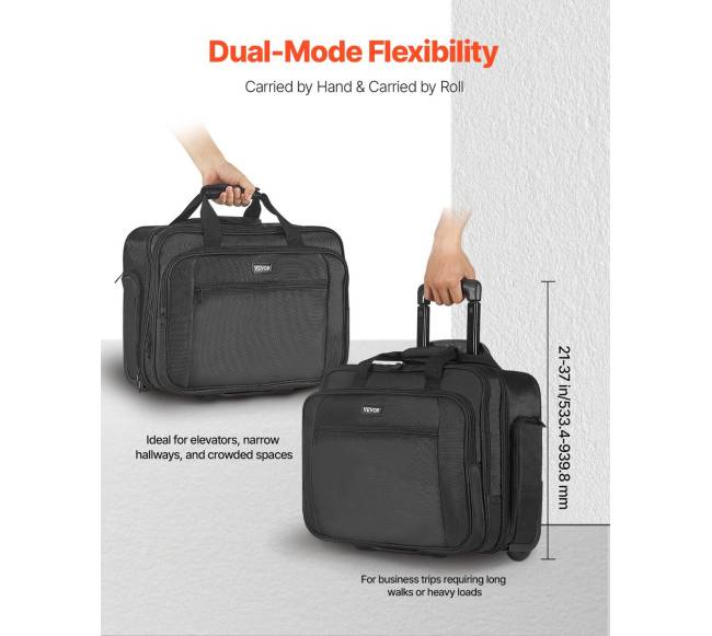 Riedėjanti nešiojamo kompiuterio kuprinė 17,3 colio4