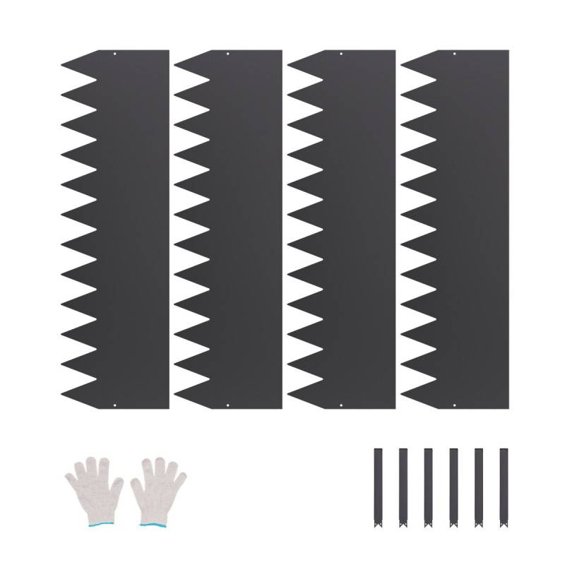 Plieninės vejos borteliai 1016 x 304 mm, 4 vnt.0