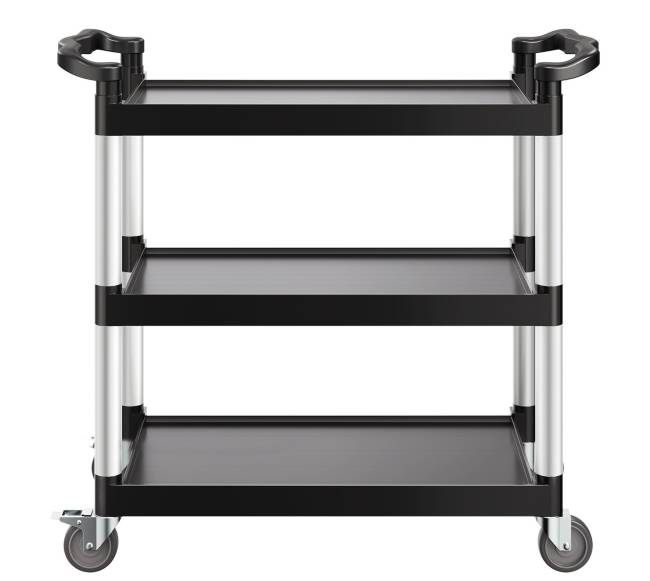 Trijų aukštų vežimėlis su ratukais 226 kg talpos0