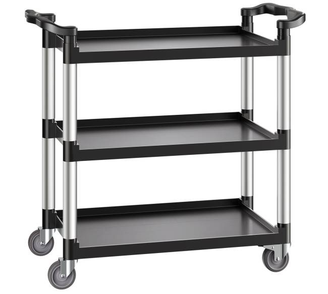 Trijų aukštų vežimėlis su ratukais 226 kg talpos8