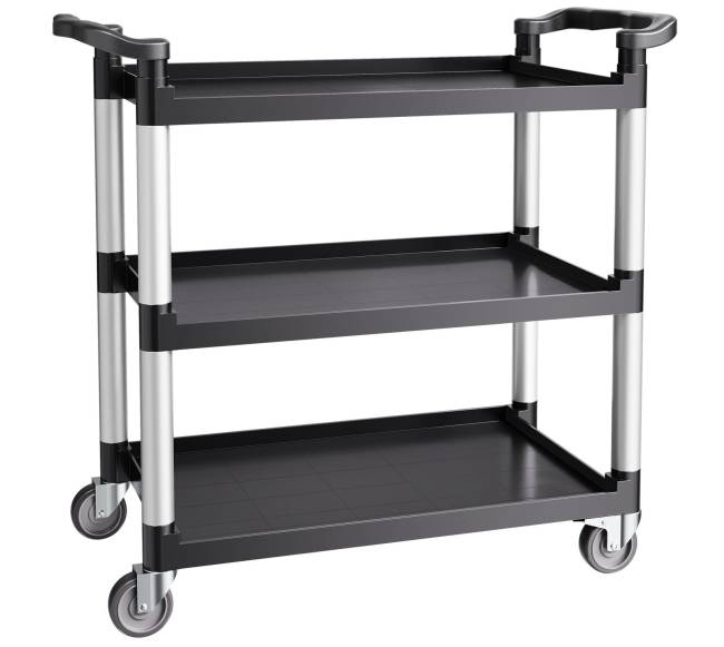 Trijų aukštų vežimėlis su ratukais 226 kg talpos9