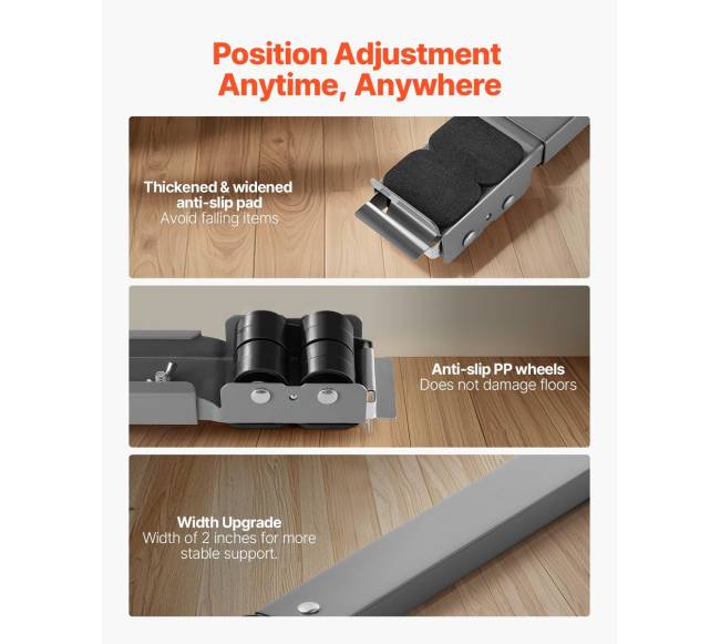 Baldų vežimėlis su reguliuojamais ratukais3