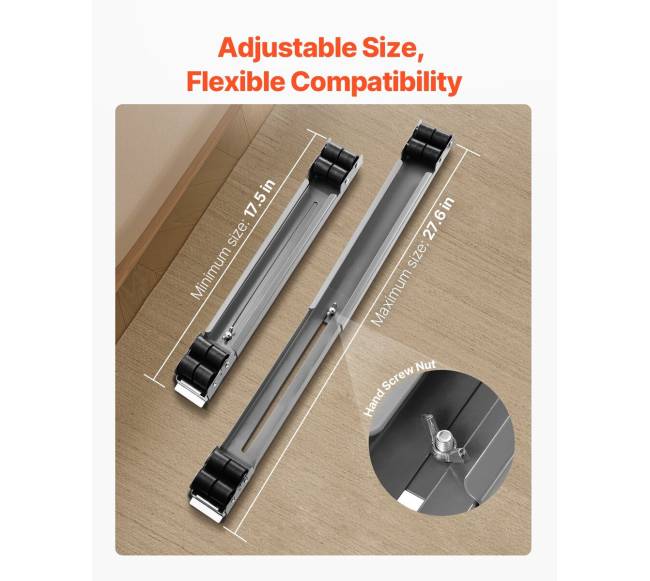 Baldų vežimėlis su reguliuojamais ratukais4