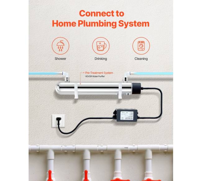 220V UV vandens valytuvas 12W3