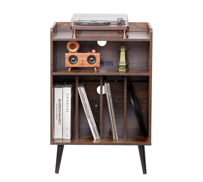 3 lygių patefono stovas su LED ir USB10