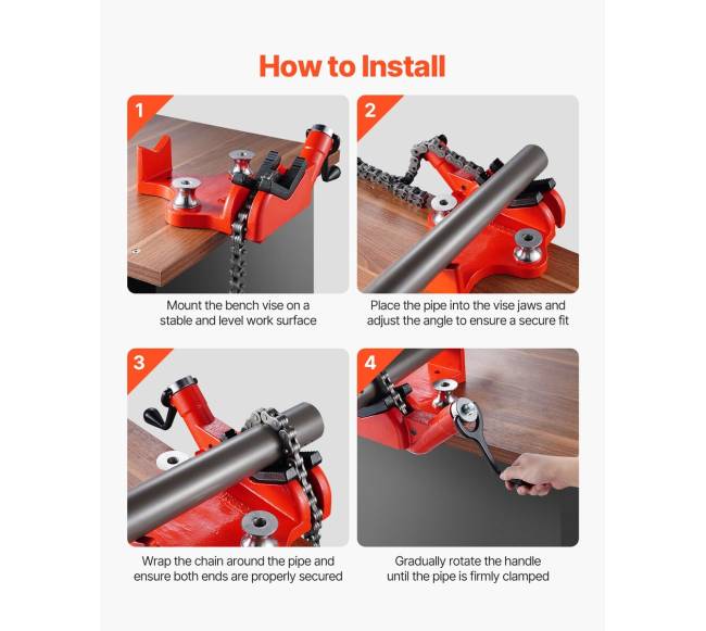 Grandininis spaustuvas vamzdžiams 1,3 - 20 cm4