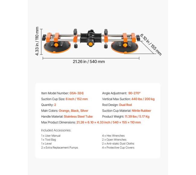 Reguliuojamas 90-270 siurbtukas sujungimams6