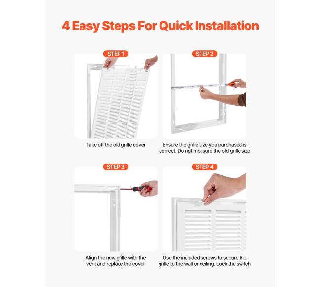 Atvirkštinė oro filtro grotelės 50x63 cm ortakiui4