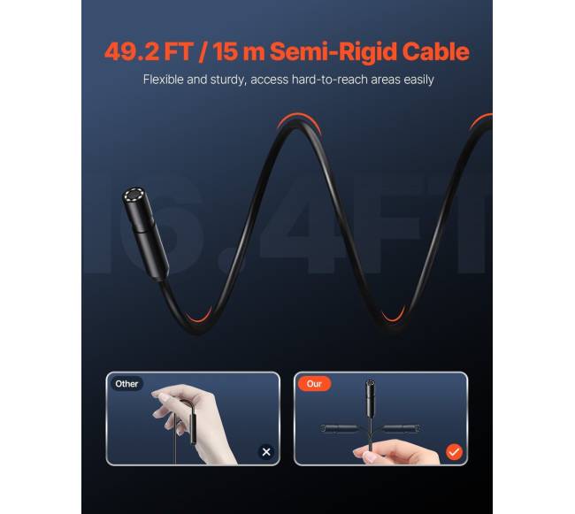 Endoskopinė kamera su 15m kabeliu1