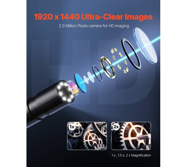 Endoskopinė kamera su 15m kabeliu2