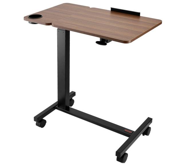 Naktinis staliukas su ratukais ir puodelio laikikliu0