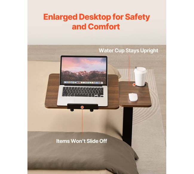 Naktinis staliukas su ratukais ir puodelio laikikliu3