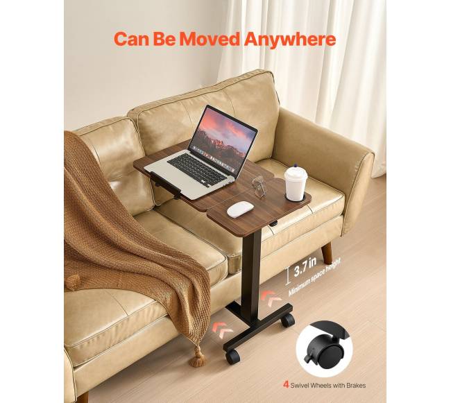 Naktinis staliukas su ratukais ir puodelio laikikliu4