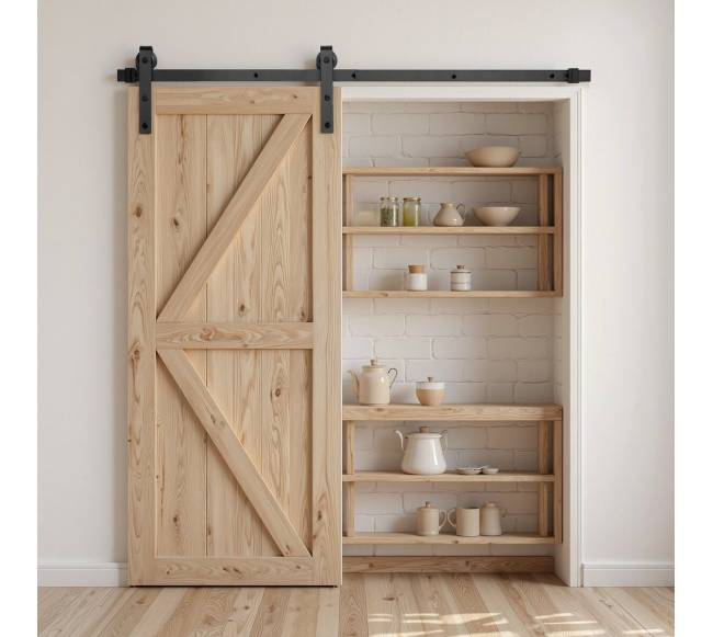 5 pėdų stumdomų durų furnitūros komplektas7