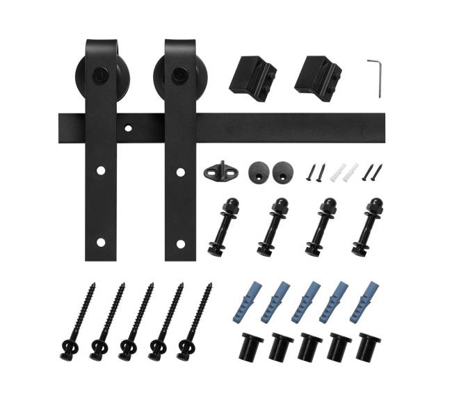 5 pėdų stumdomų durų furnitūros komplektas8